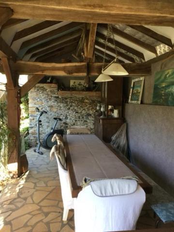 Loft Atypique Acomodação com café da manhã Villeneuve-de-Rivière Exterior foto