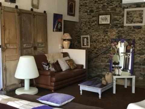 Loft Atypique Acomodação com café da manhã Villeneuve-de-Rivière Exterior foto