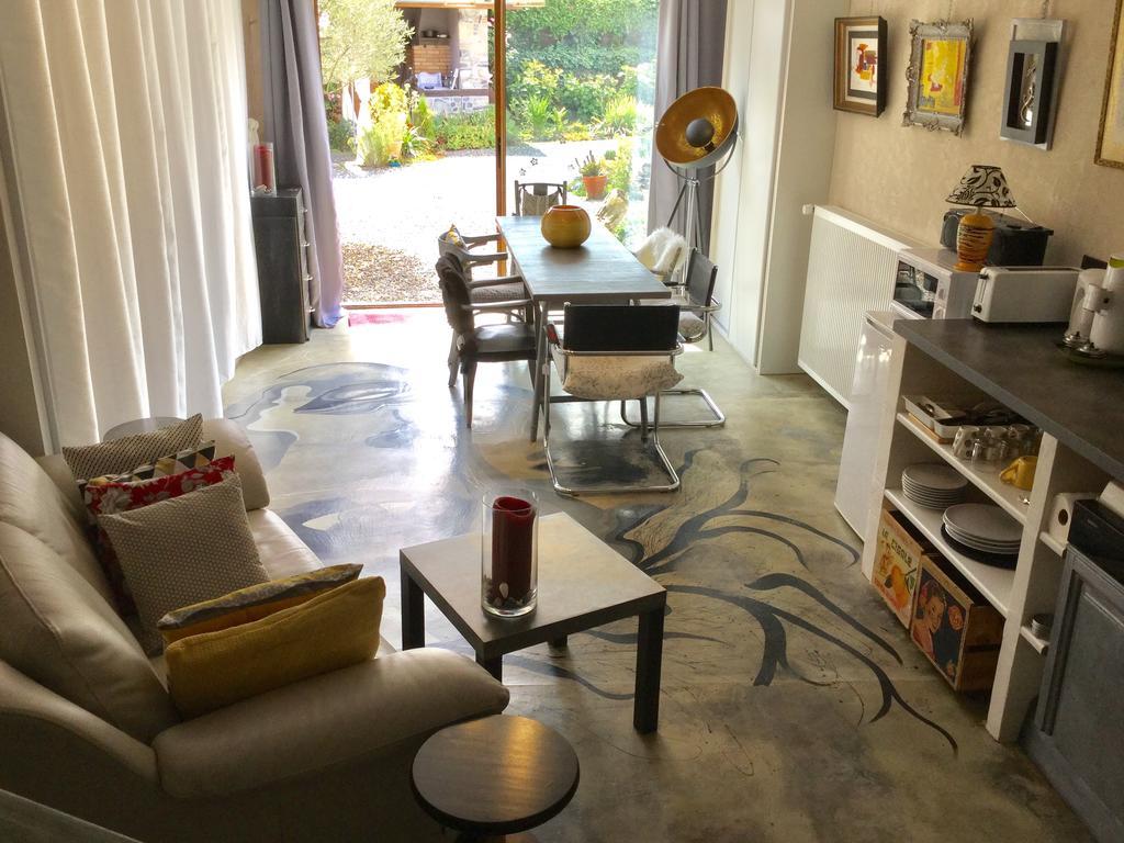 Loft Atypique Acomodação com café da manhã Villeneuve-de-Rivière Exterior foto